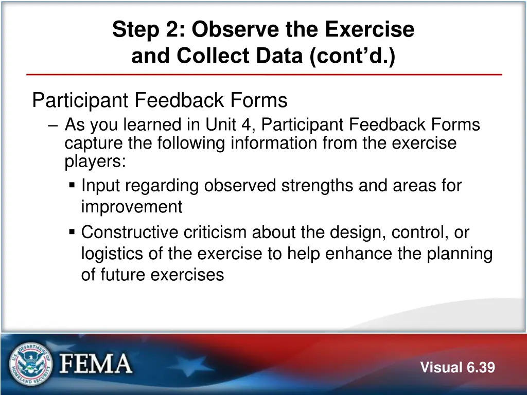 step 2 observe the exercise and collect data cont 8