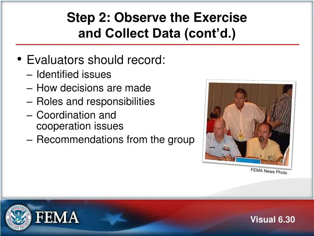 step 2 observe the exercise and collect data cont
