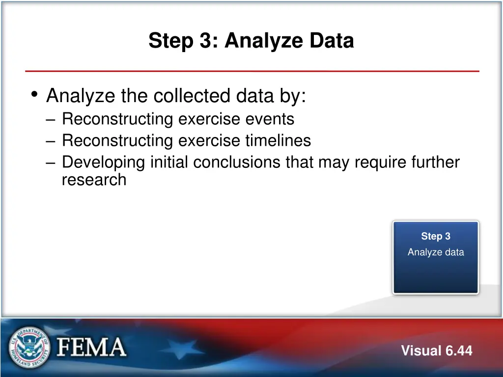 step 3 analyze data