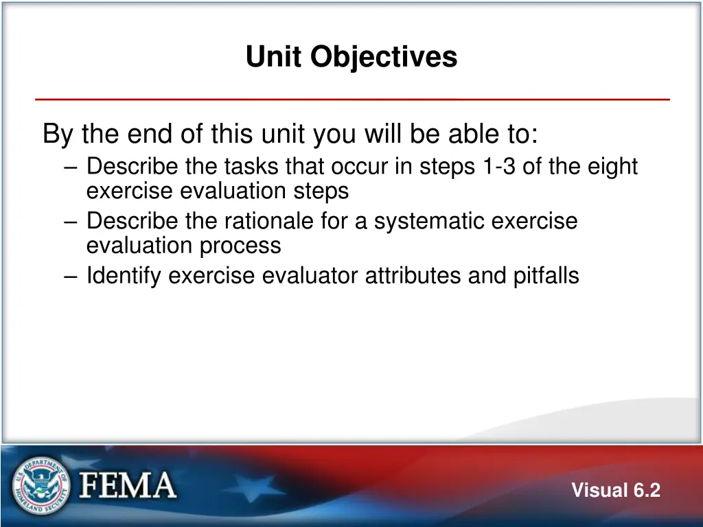 unit objectives
