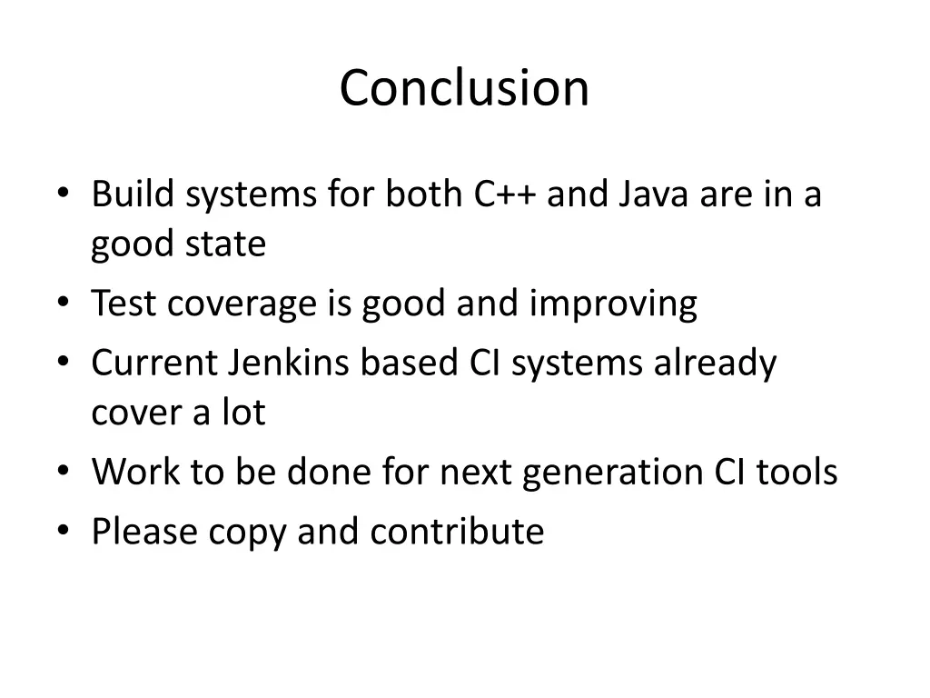 conclusion