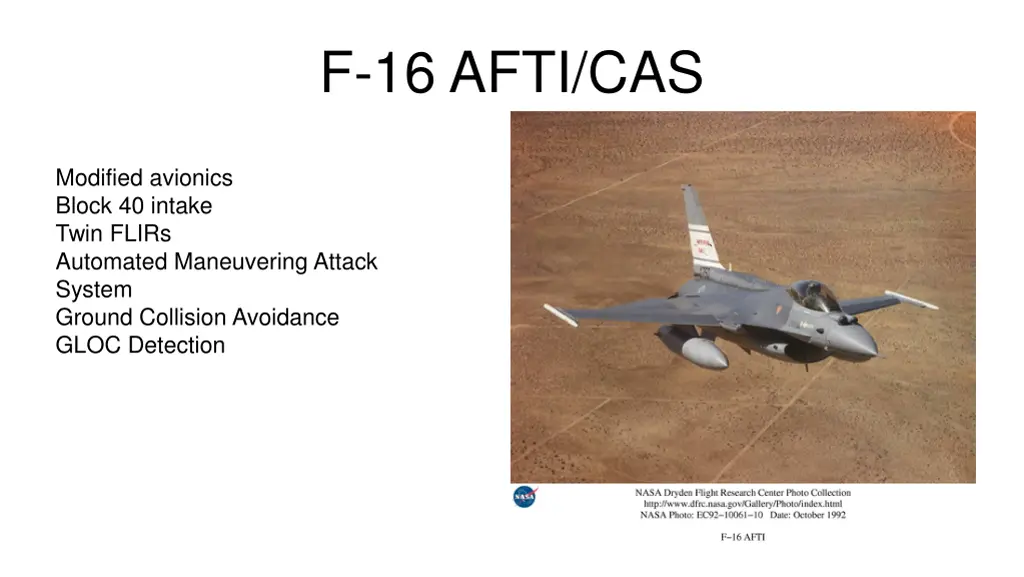 f 16 afti cas