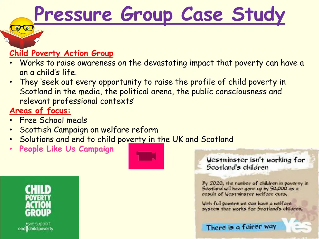 pressure group case study