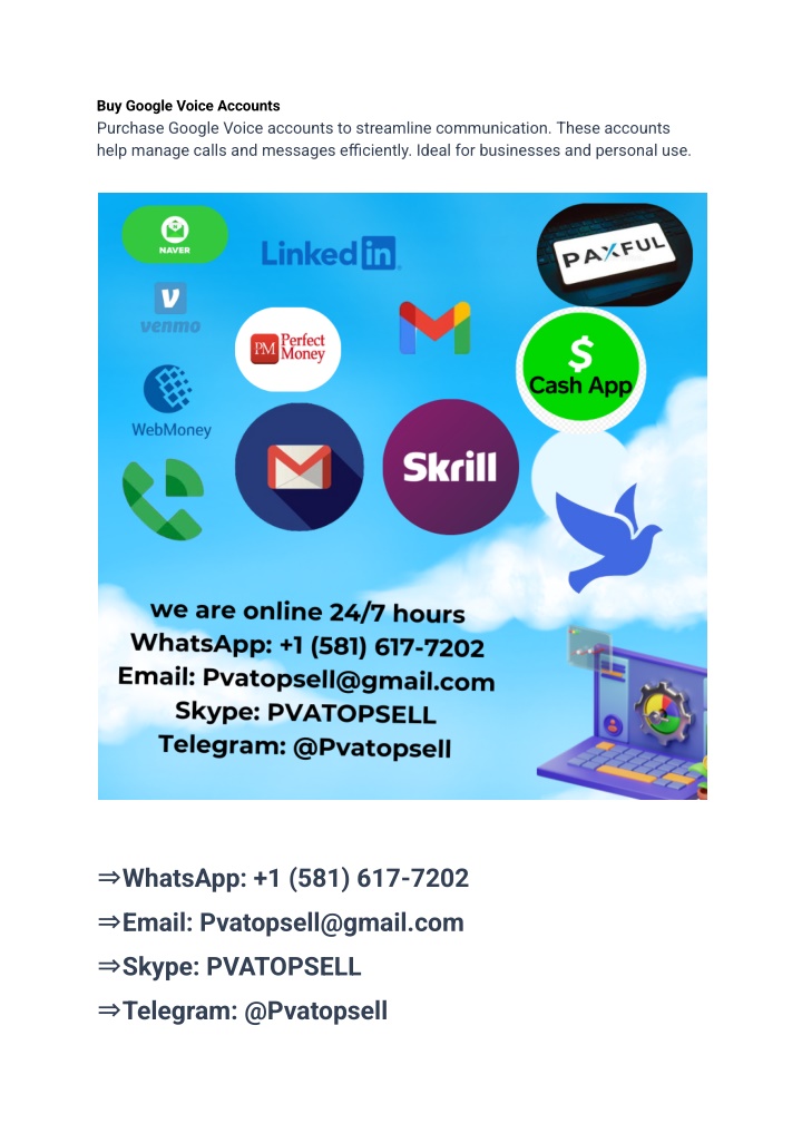 buy google voice accounts purchase google voice