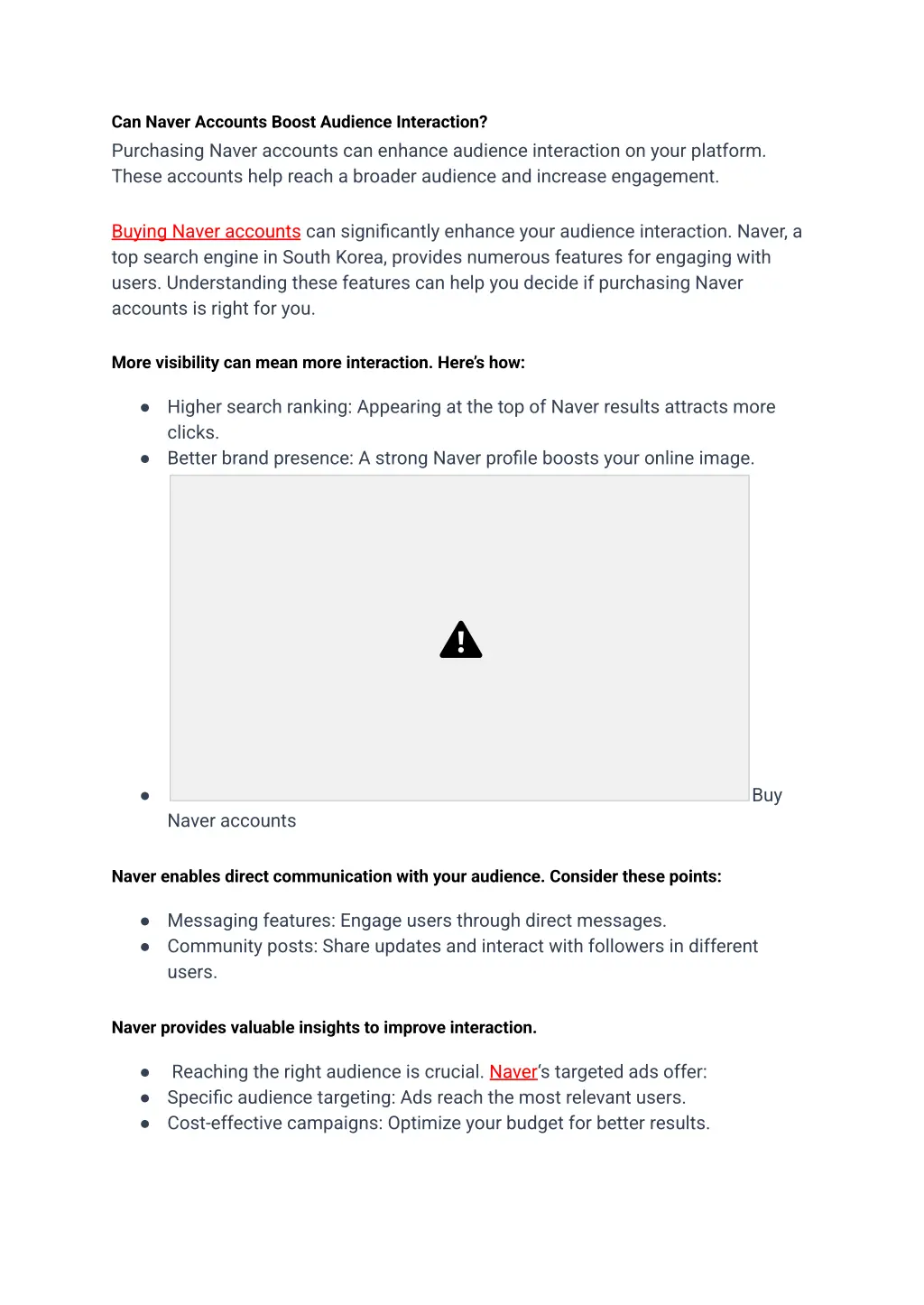 can naver accounts boost audience interaction