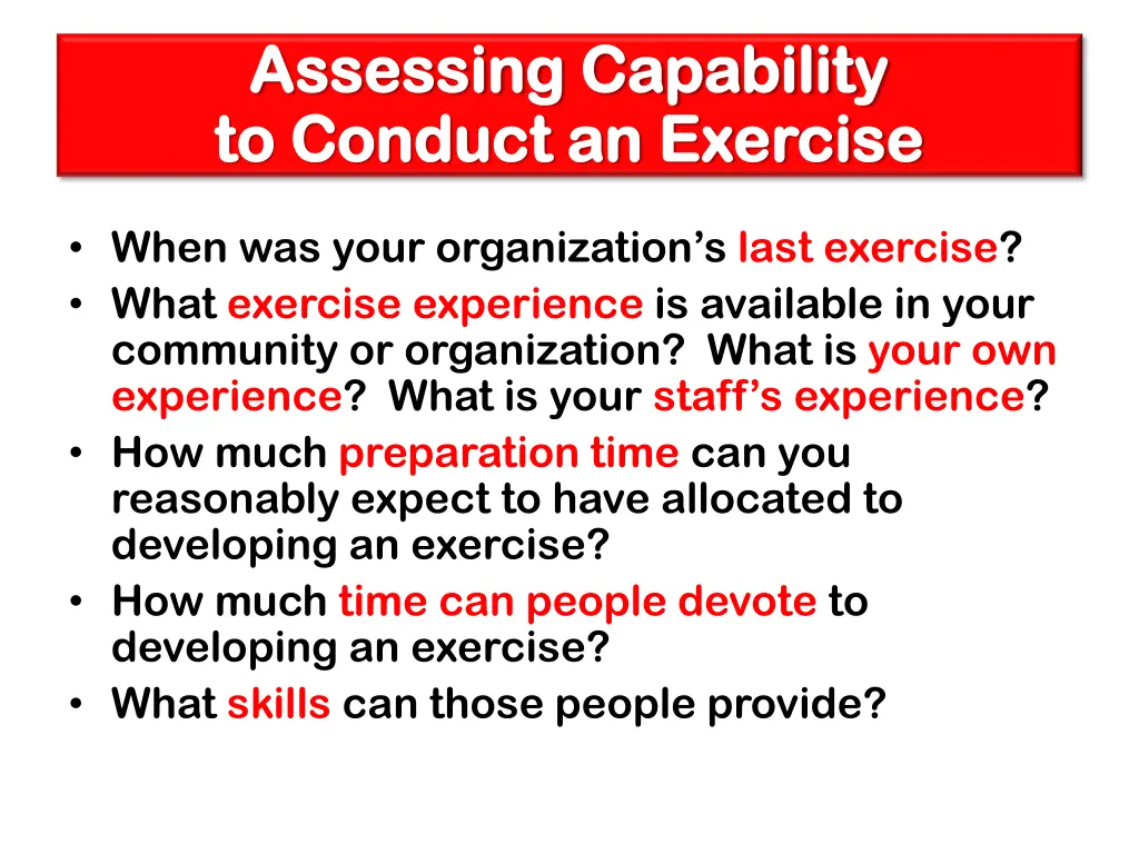 assessing capability assessing capability