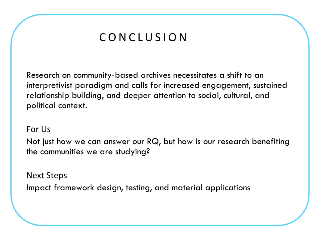 conclusion