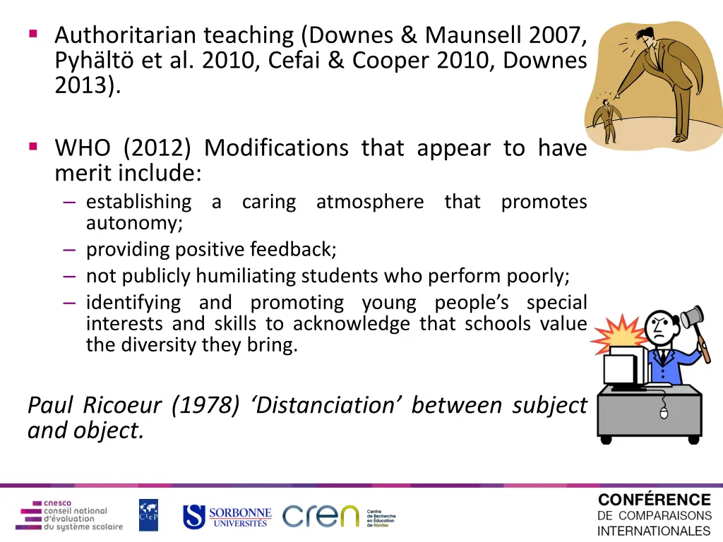 authoritarian teaching downes maunsell 2007