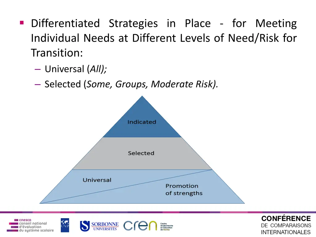 differentiated strategies in place for meeting