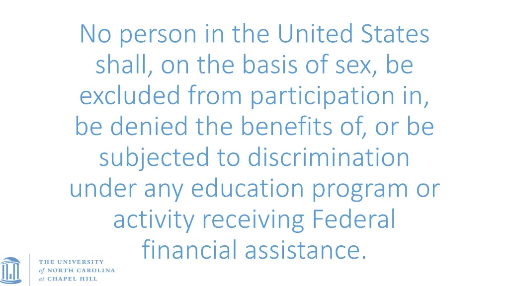 no person in the united states shall on the basis