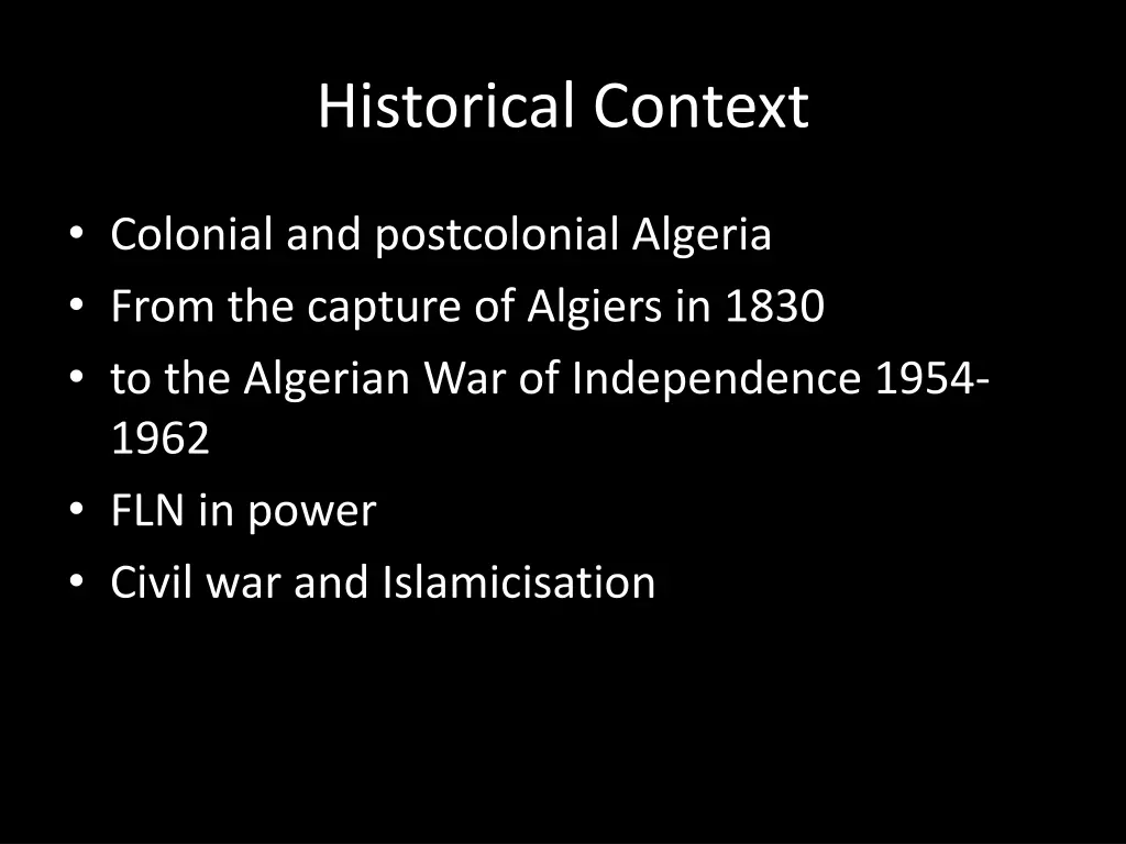 historical context