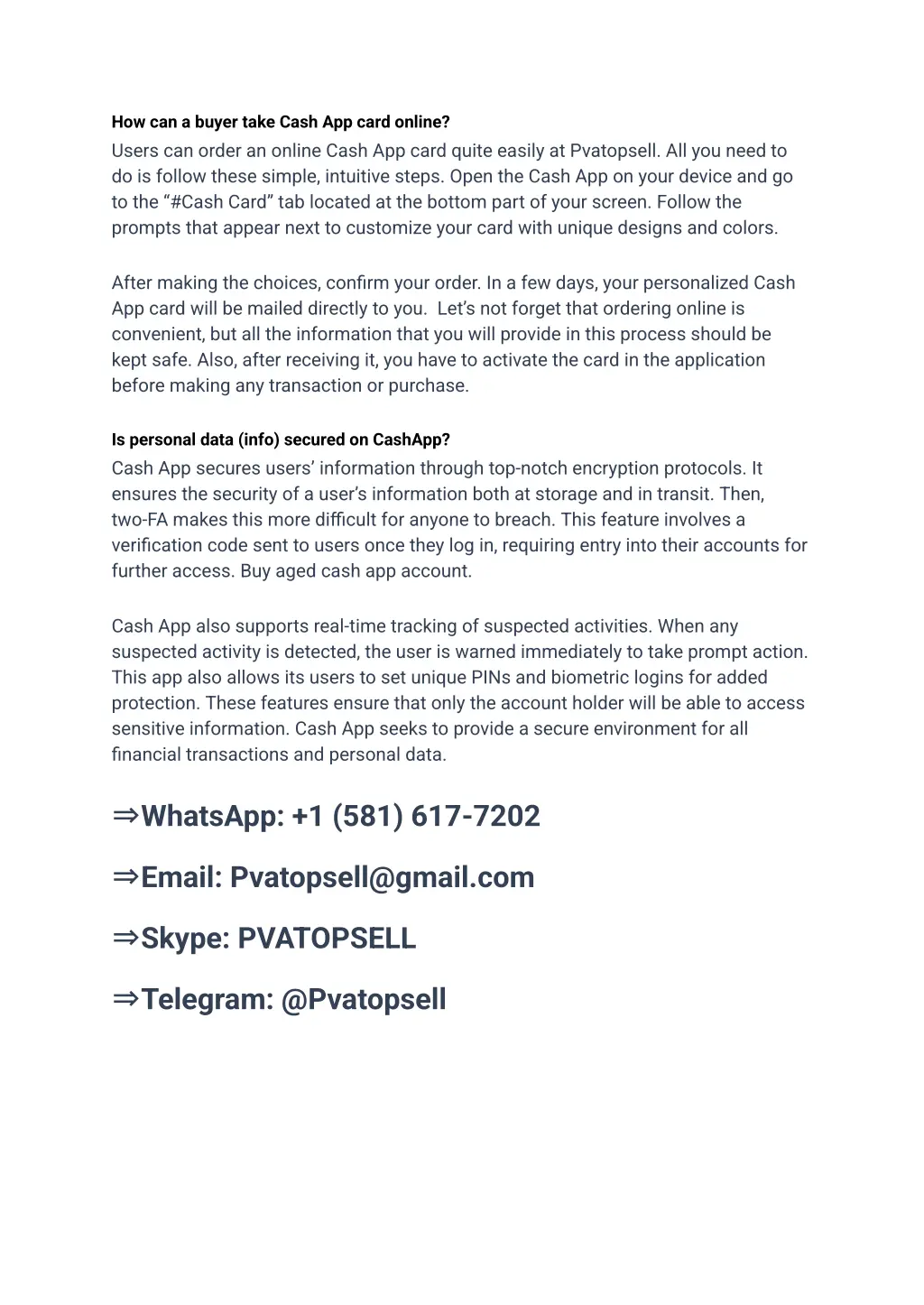 how can a buyer take cash app card online users