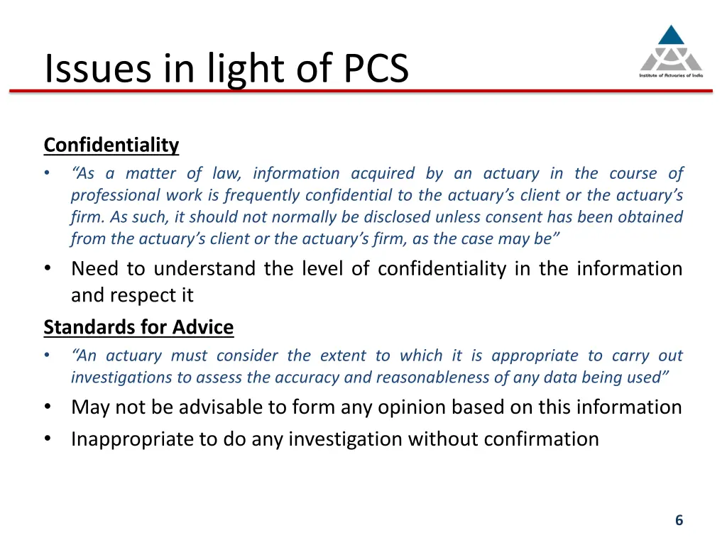 issues in light of pcs