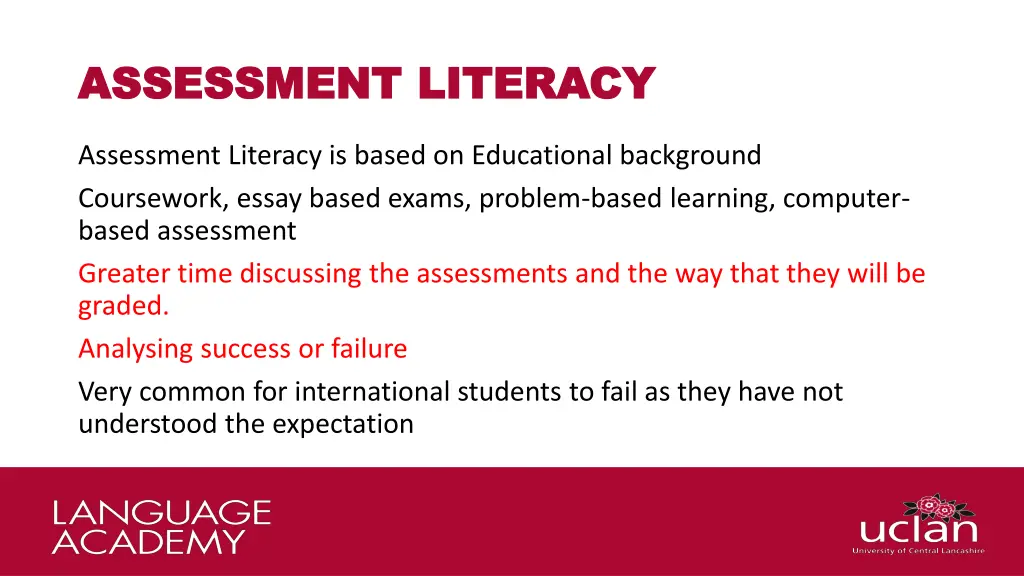 assessment literacy assessment literacy