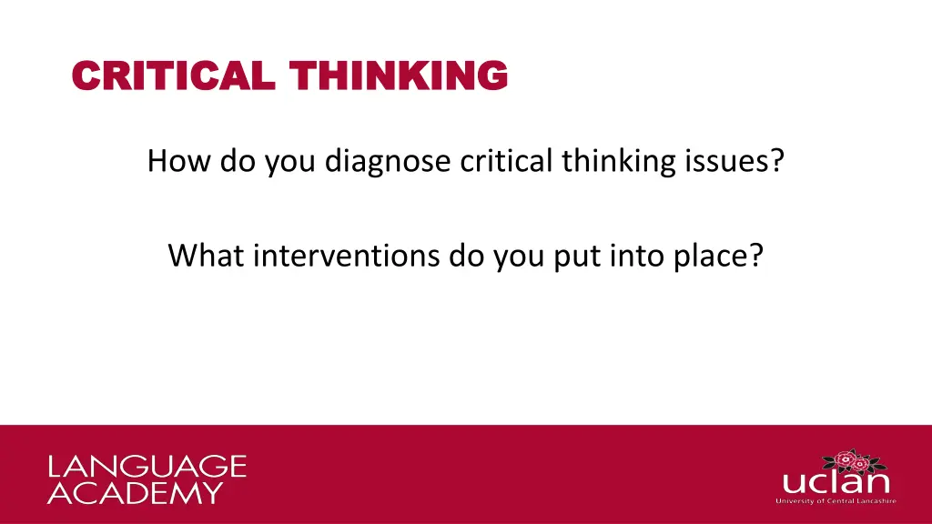 critical thinking critical thinking