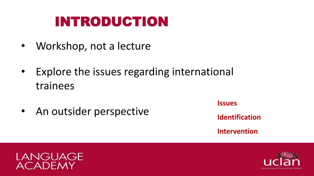 introduction introduction