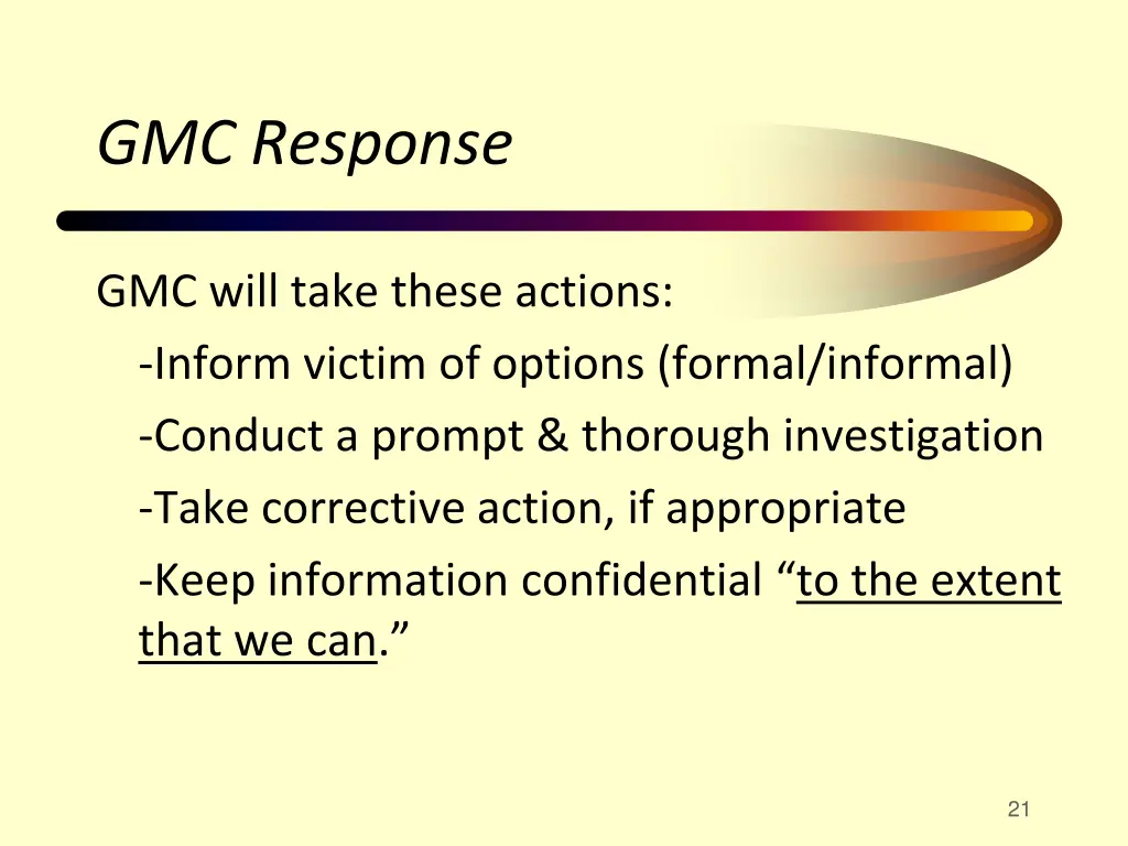 gmc response