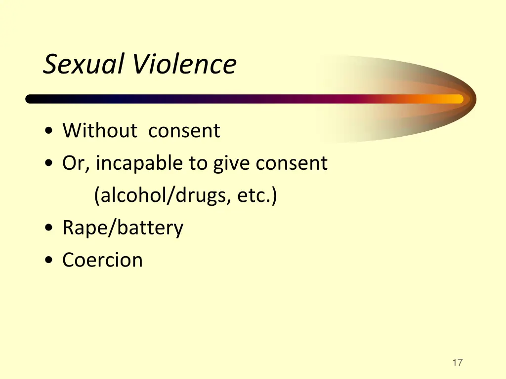 sexual violence