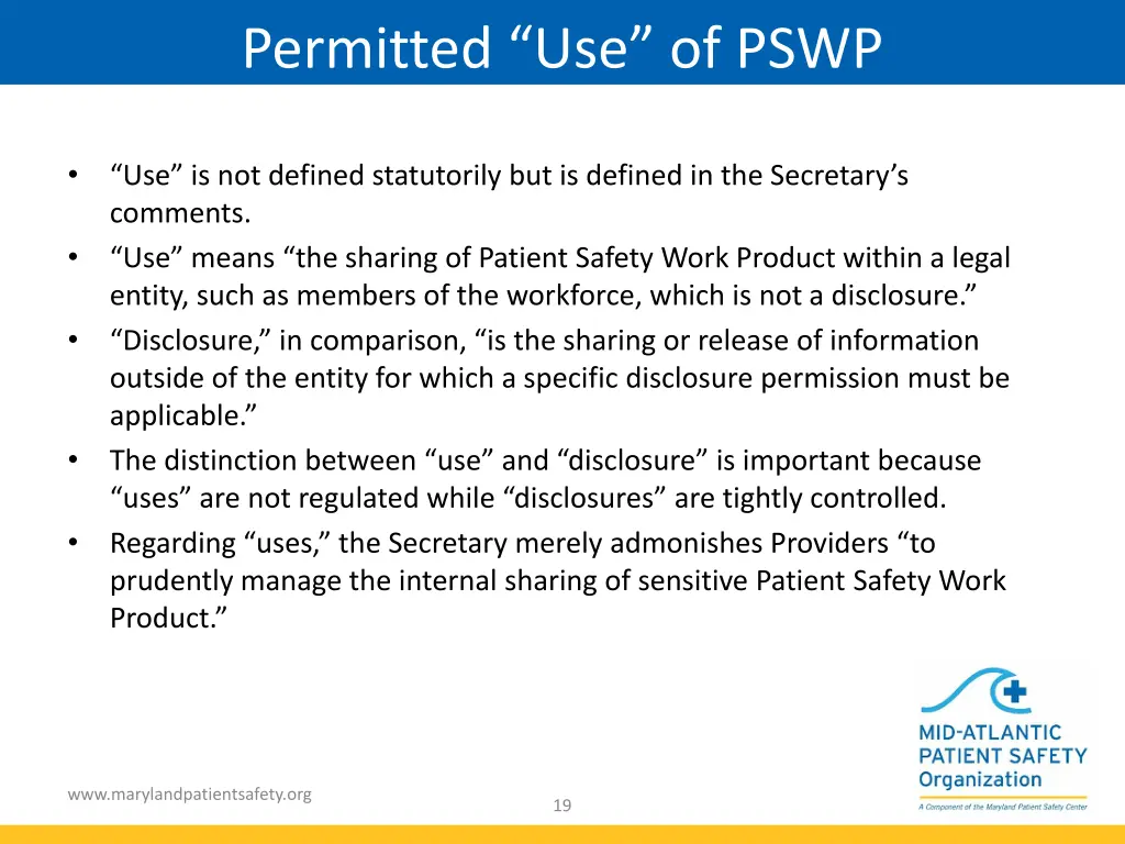permitted use of pswp