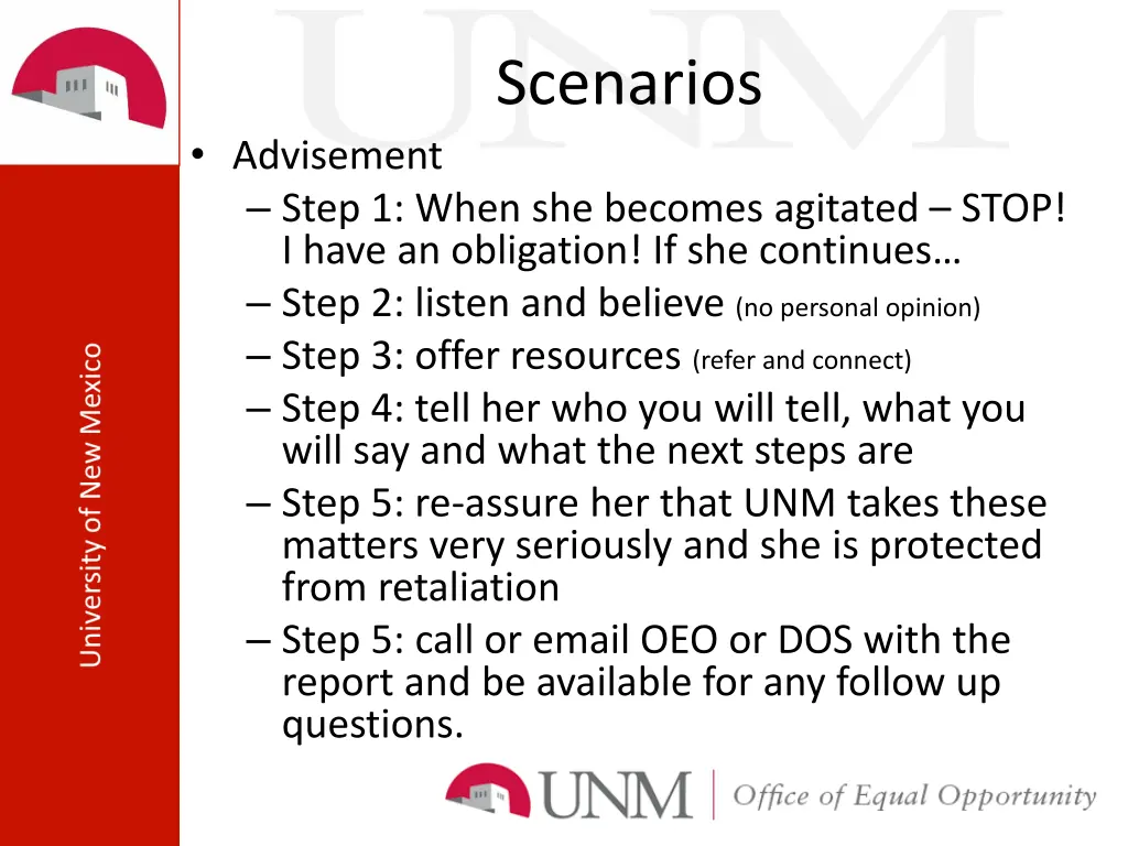 scenarios 1