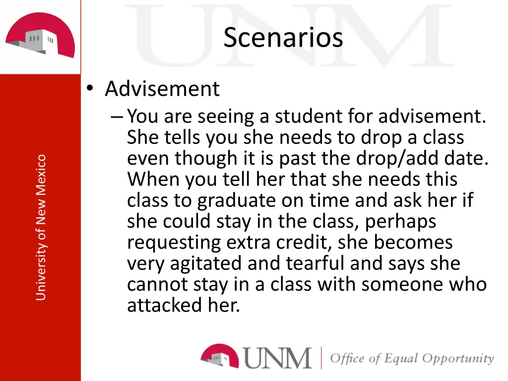 scenarios