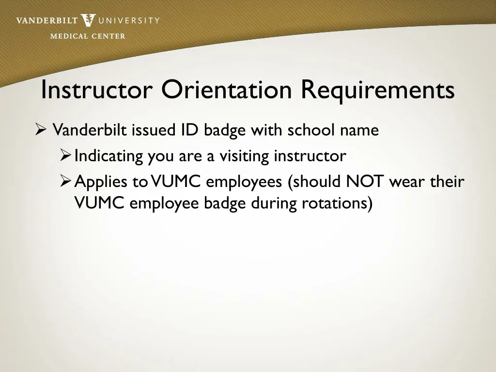 instructor orientation requirements 2