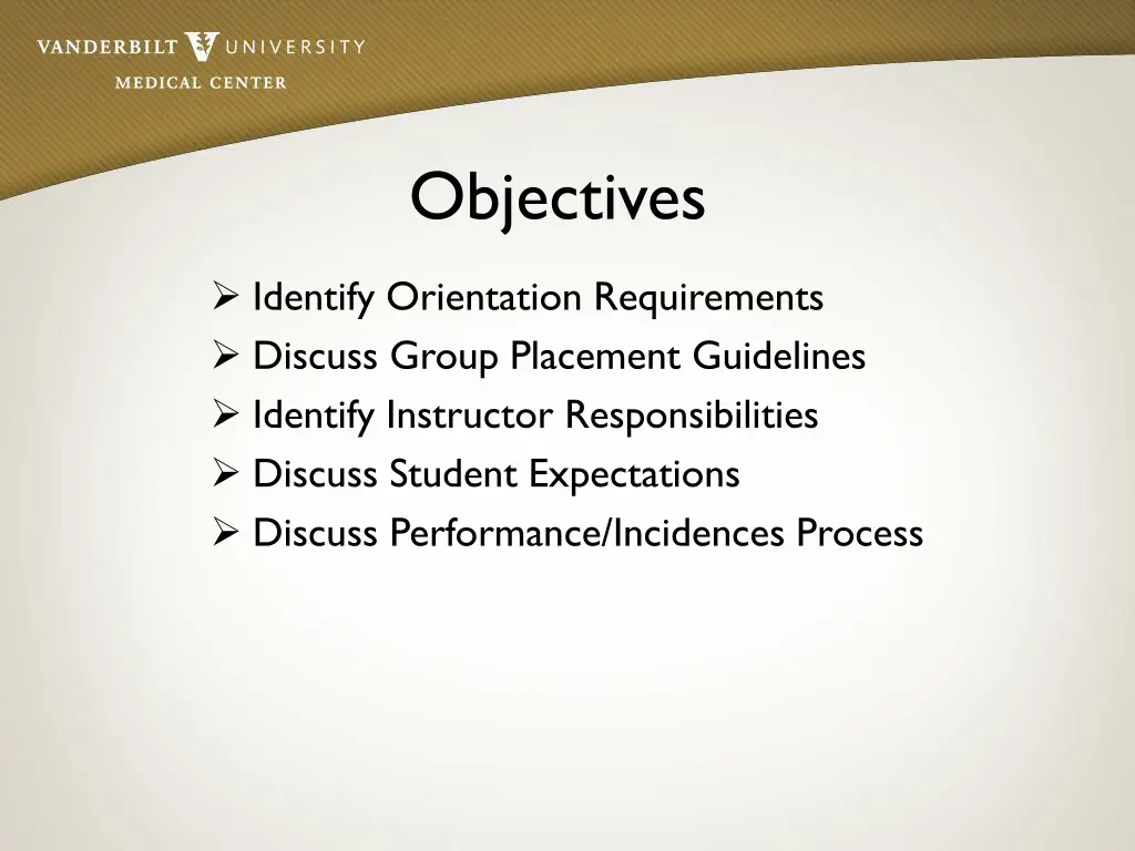 objectives