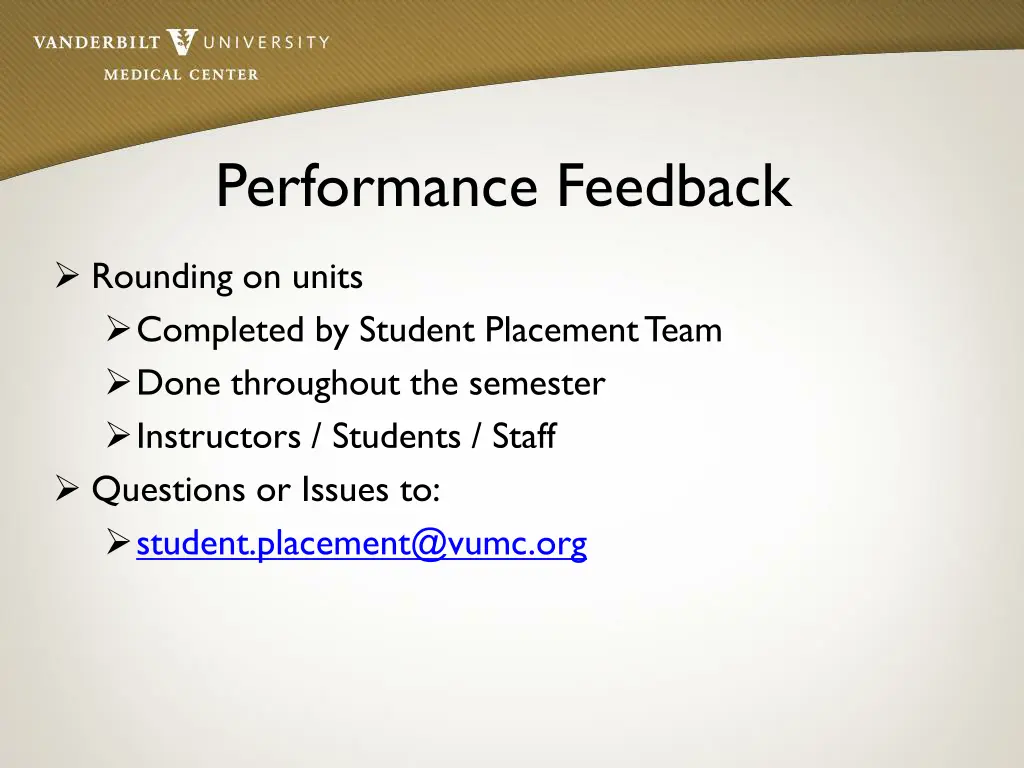 performance feedback