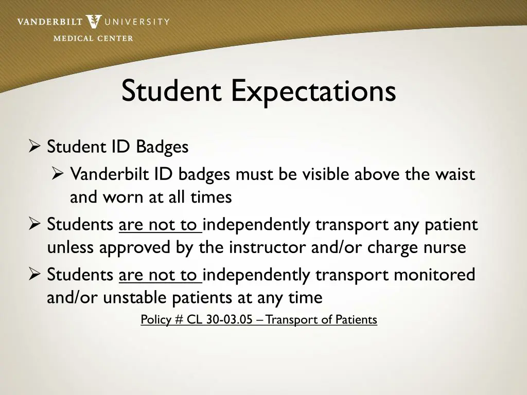 student expectations 1
