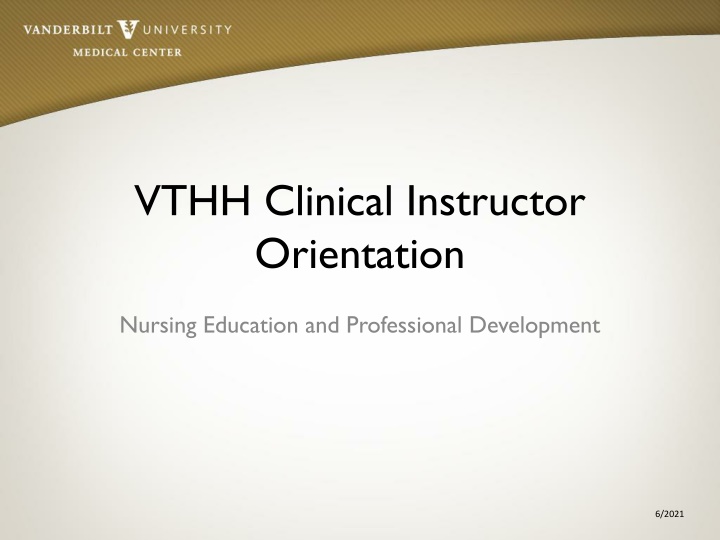 vthh clinical instructor orientation