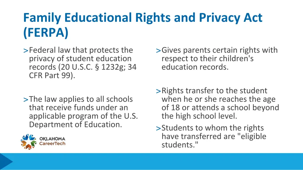 family educational rights and privacy act ferpa