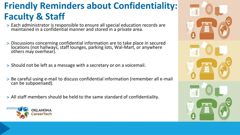 friendly reminders about confidentiality faculty