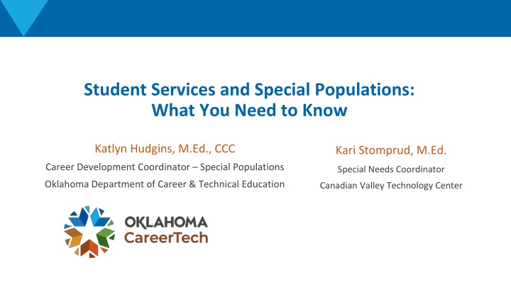 student services and special populations what