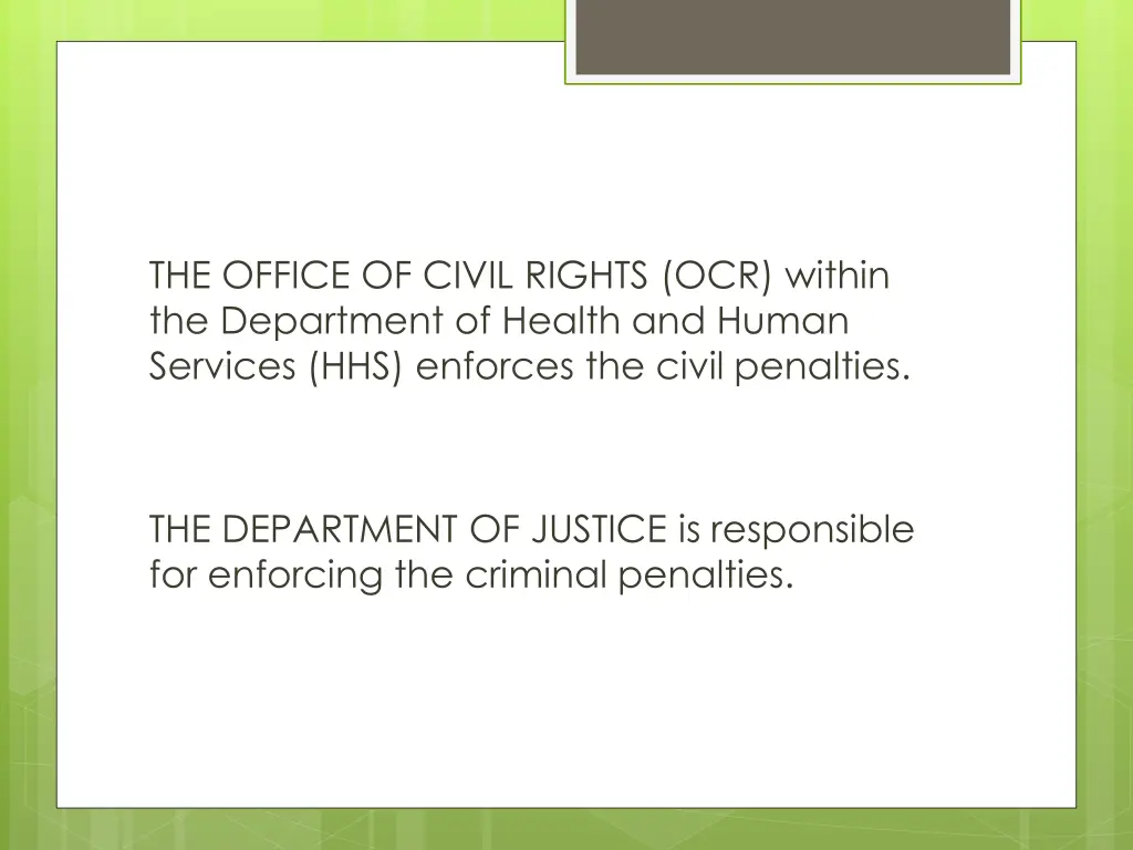the office of civil rights ocr within