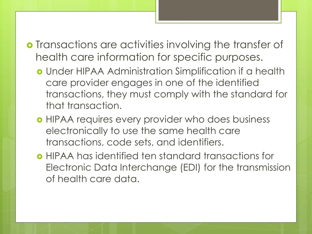 transactions are activities involving