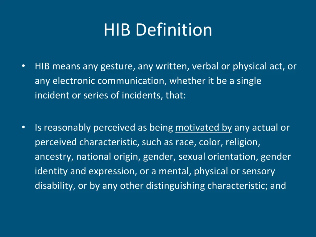 hib definition