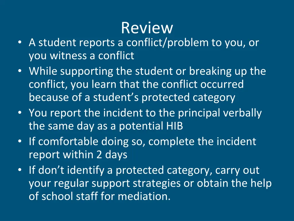 review