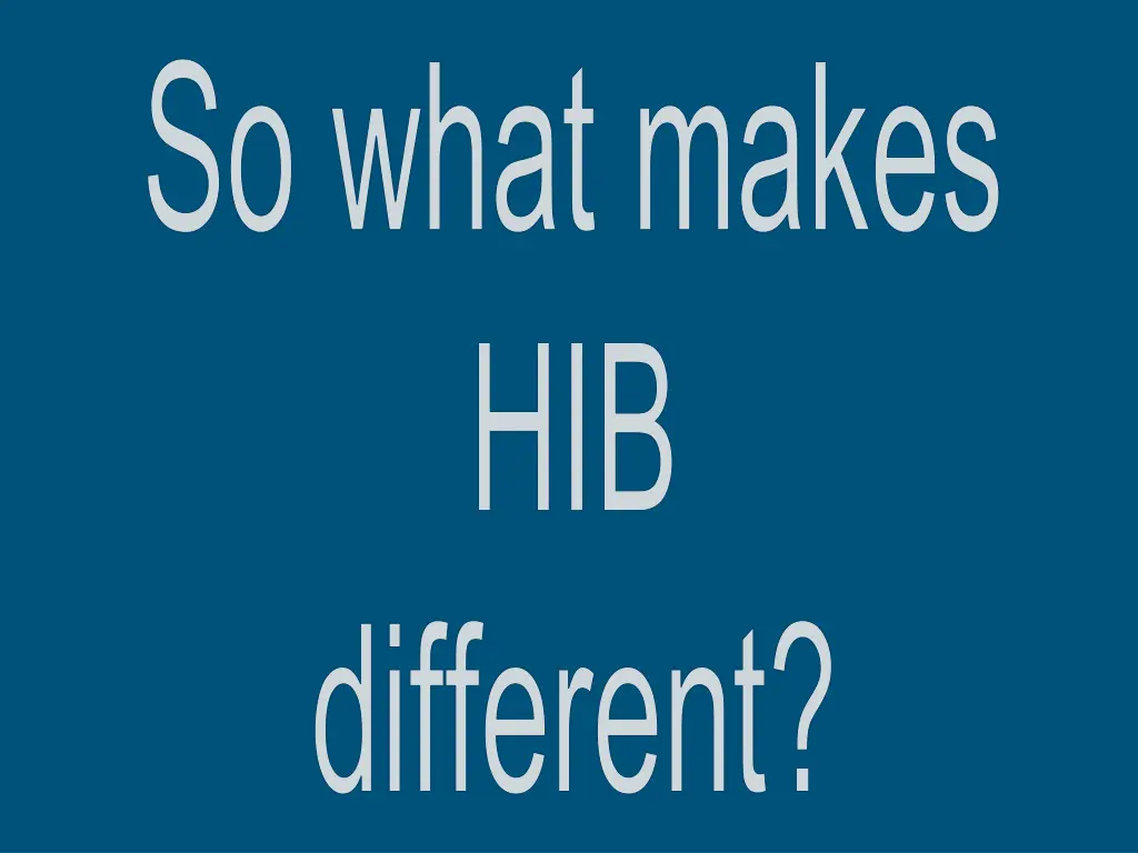 so what makes