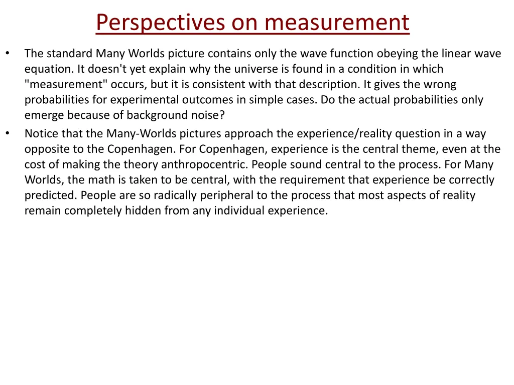 perspectives on measurement 1