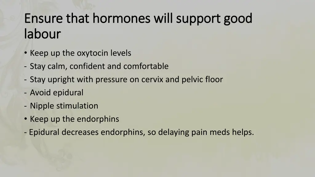 ensure that hormones will support good ensure