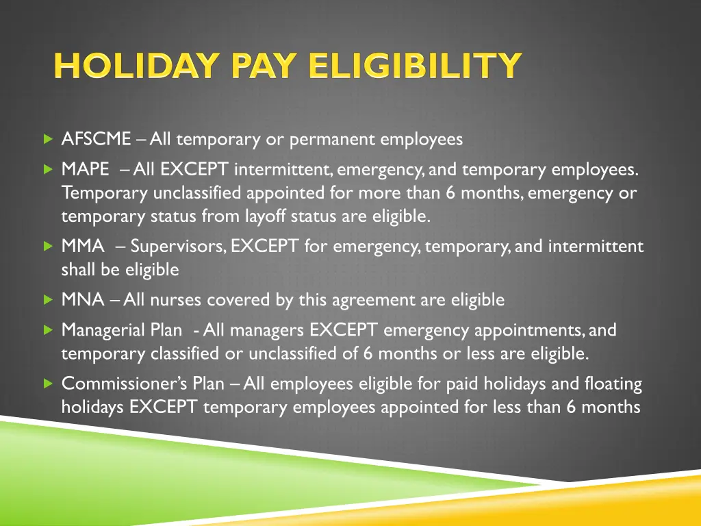 afscme all temporary or permanent employees mape
