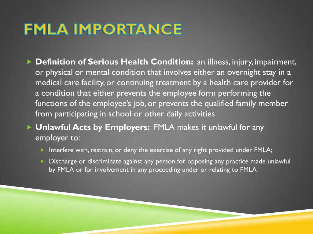 fmla importance 1