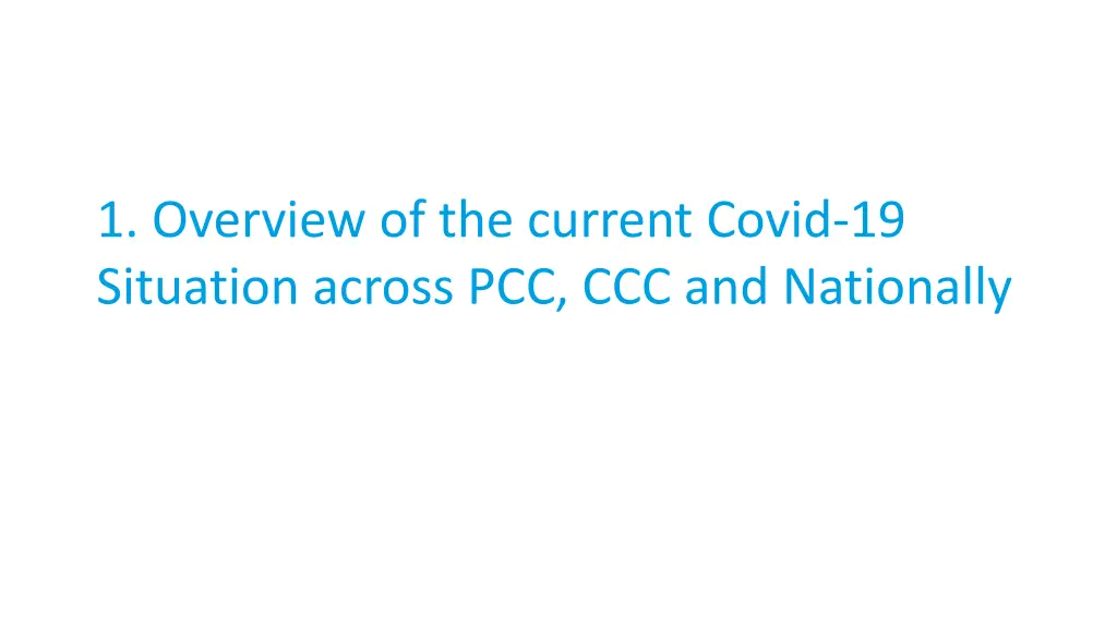 1 overview of the current covid 19 situation