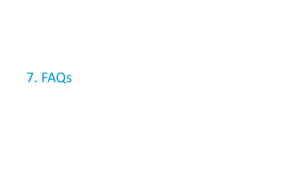 7 faqs