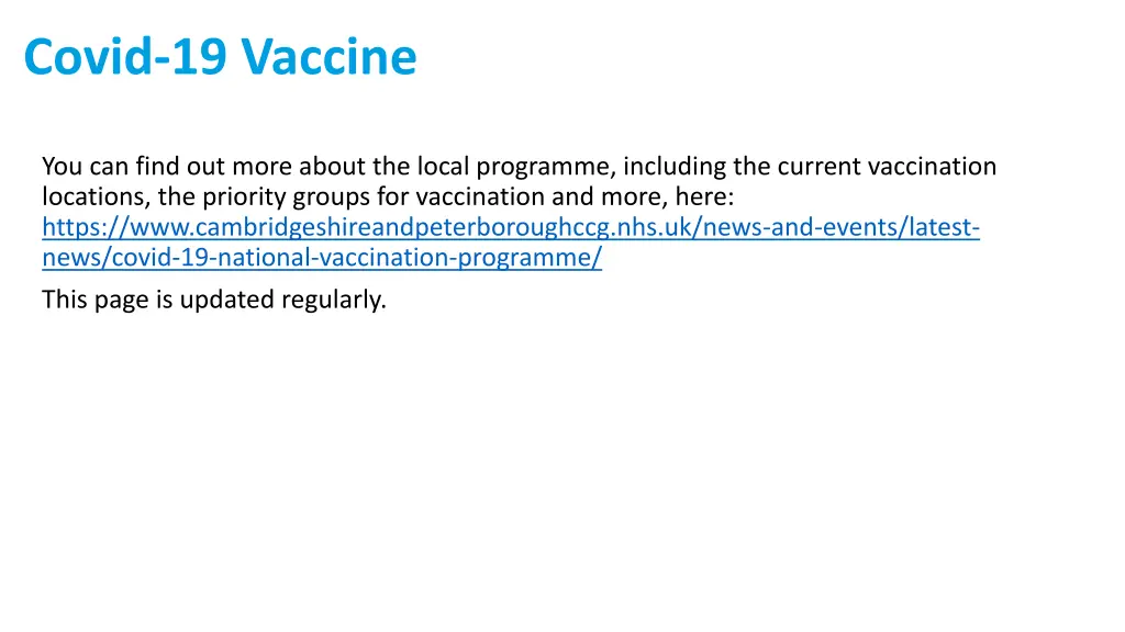 covid 19 vaccine