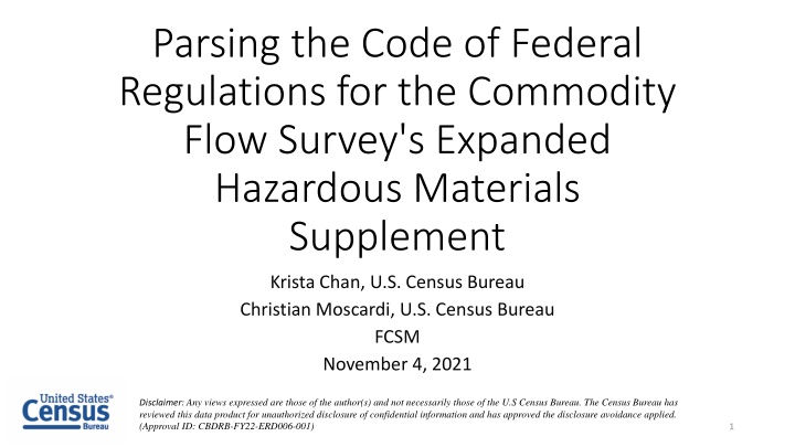 parsing the code of federal regulations