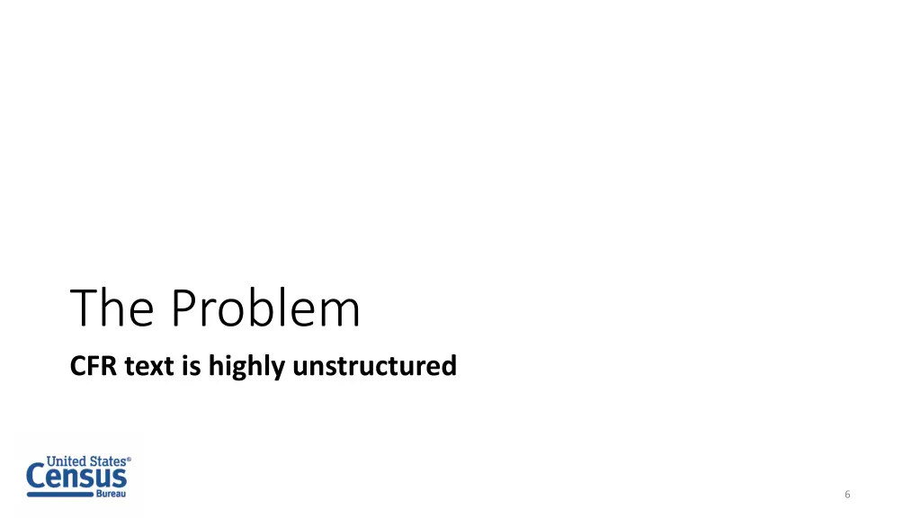 the problem cfr text is highly unstructured