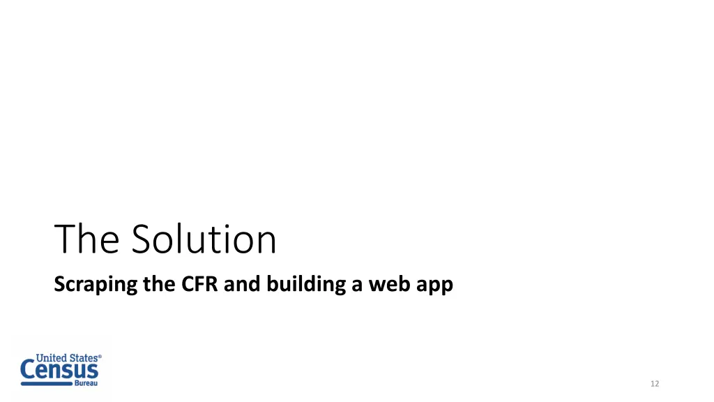 the solution scraping the cfr and building