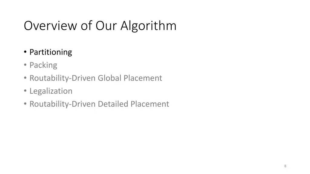 overview of our algorithm 1