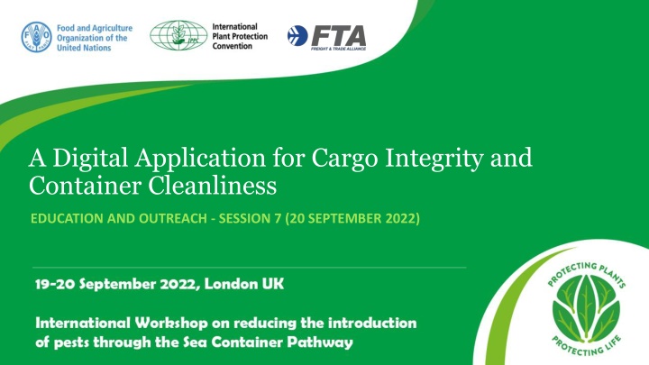 a digital application for cargo integrity